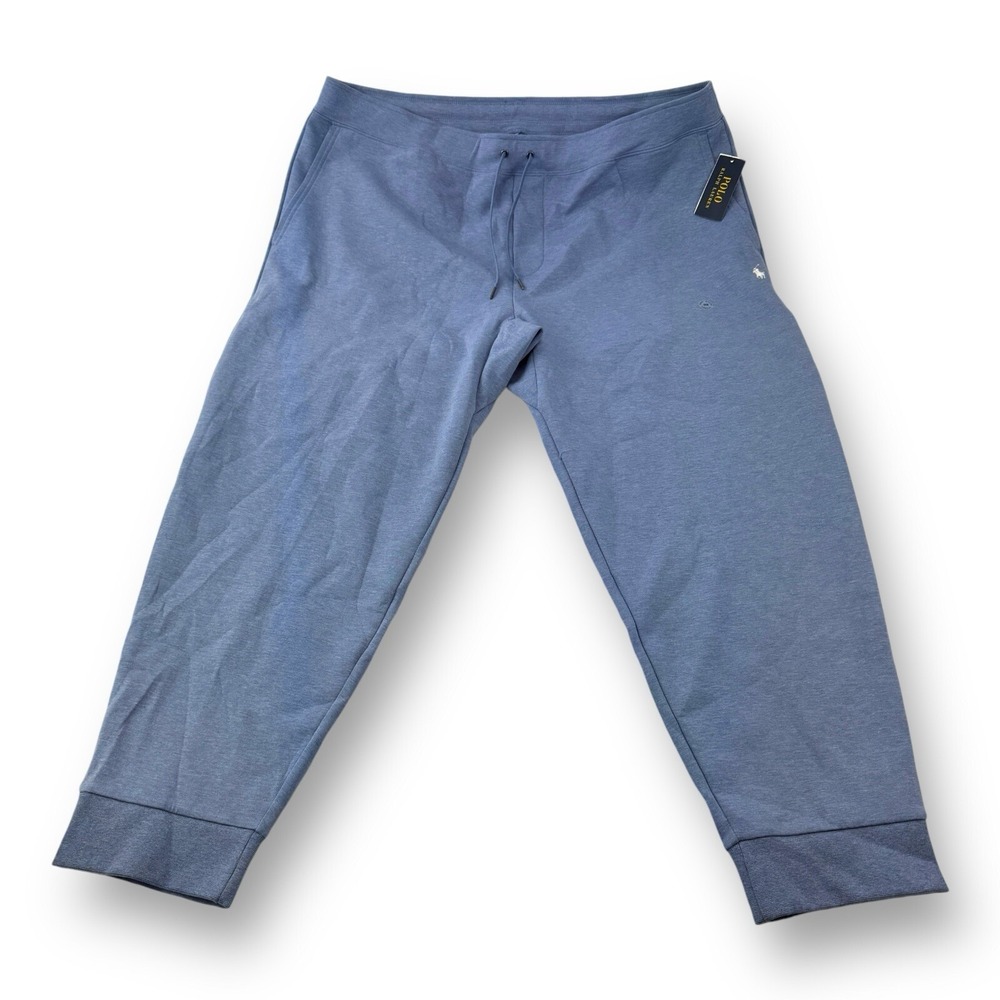 Polo Ralph Lauren NWT Heather Blue Cotton Polyester Jogger Sweatpants Size 3XB
